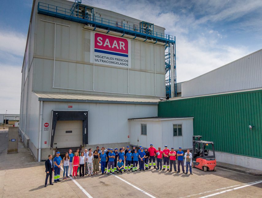 Plantilla saar fábrica de verduras congeladas